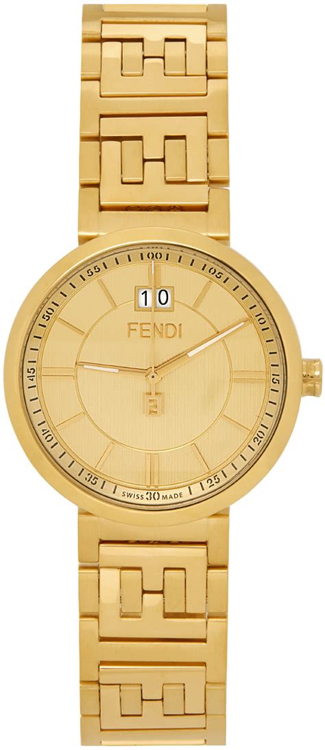 fendi classico watch gold|Fendi forever watch.